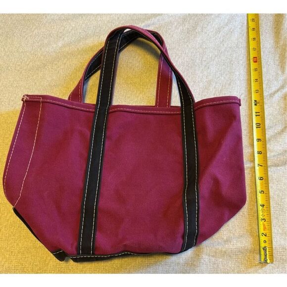 L.L. Bean Boat Tote Two Tone Purple Canvas Tote Travel Bag Made in Usa Rare - Picture 6 of 6